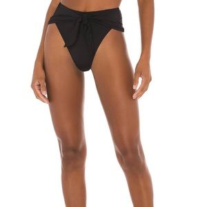 We Wore What Riviera Black Tie Bikini Bottoms. Size Medium.